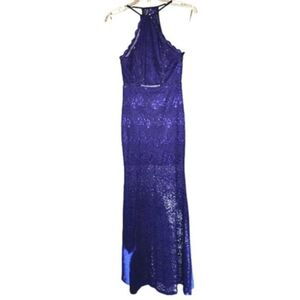 New with tags! Women's Privy Blue Evening Dress Size Small